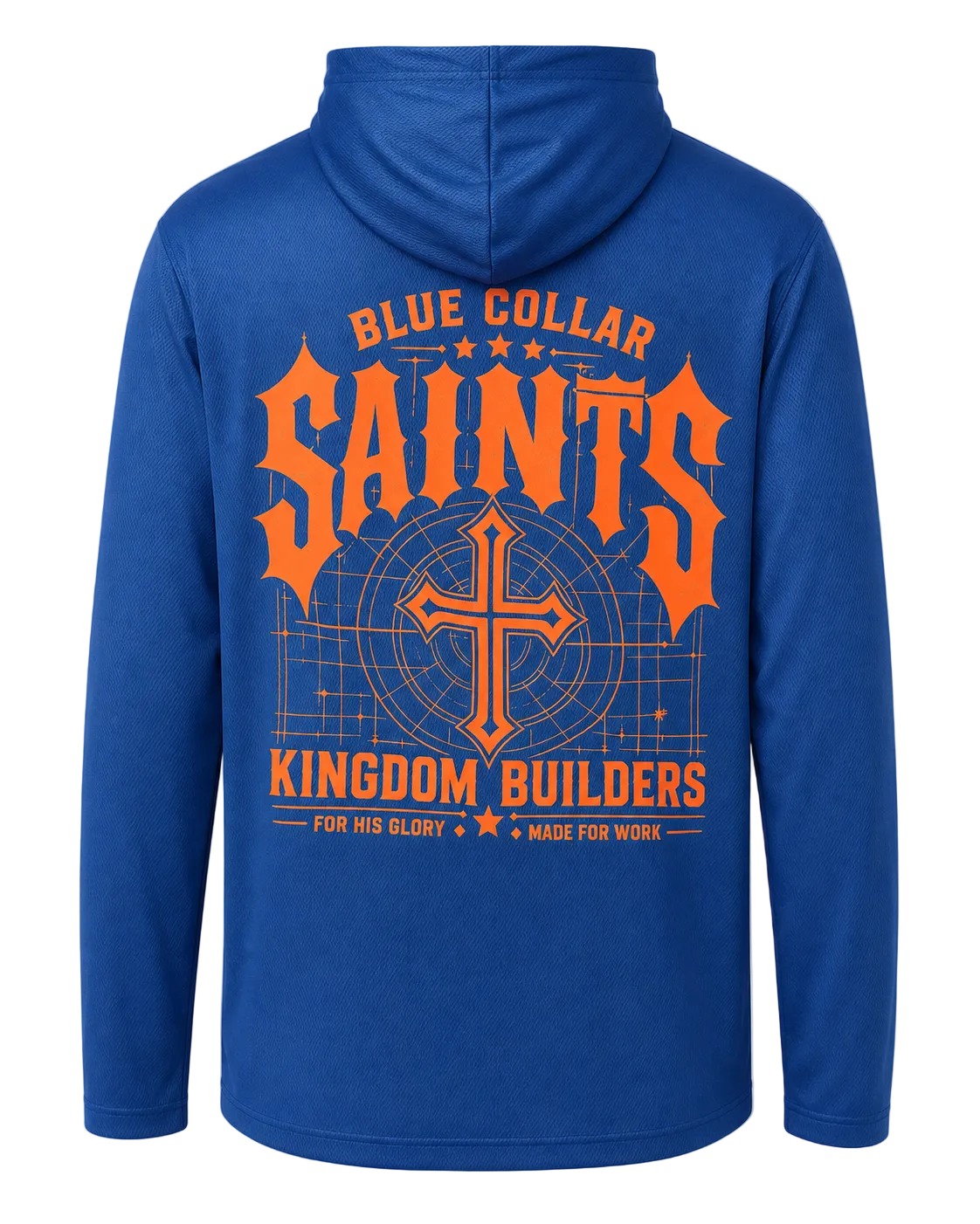 Blue Collar Saints Kingdom Builder Hooded Work Shirt