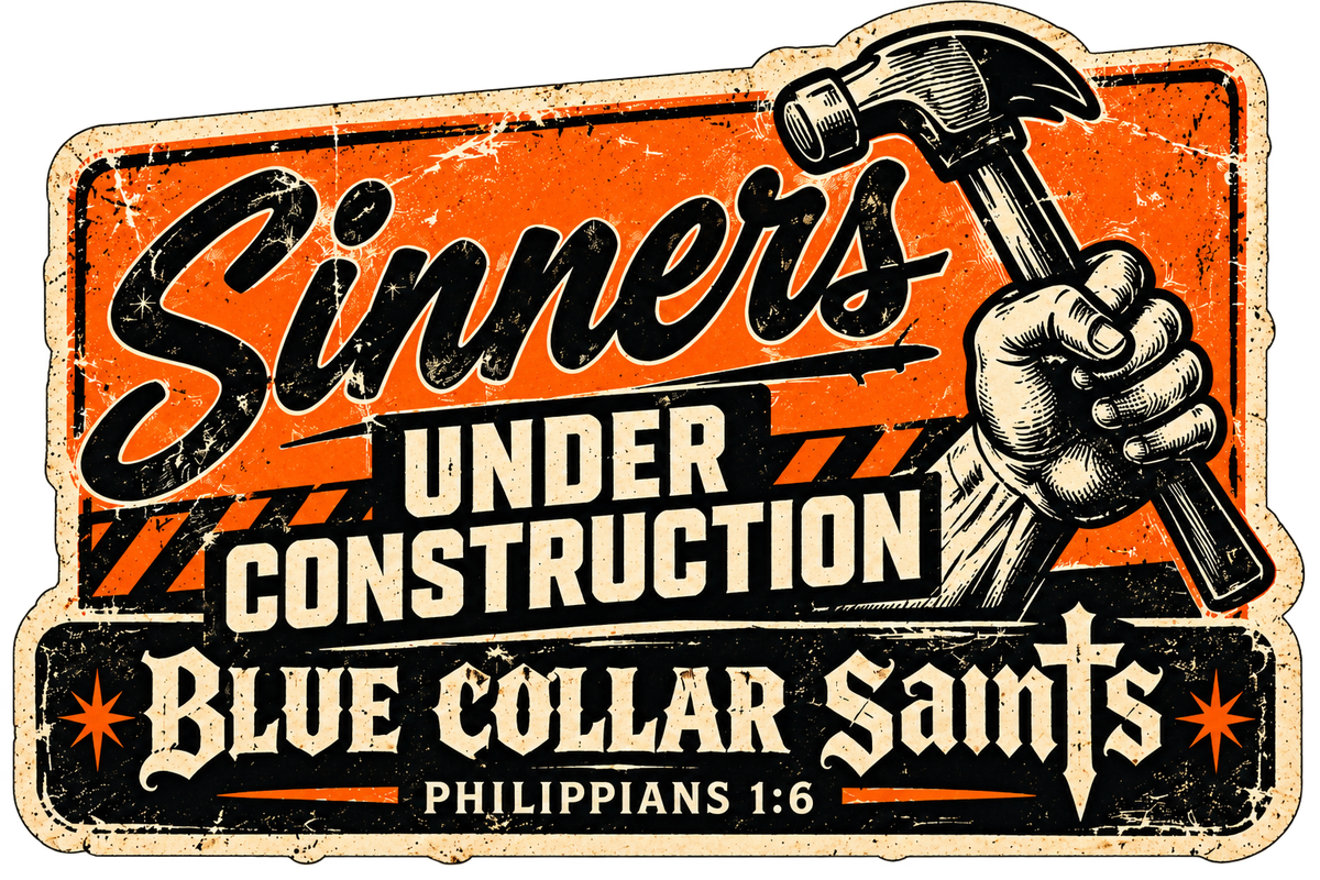Sinner Under Construction Sticker