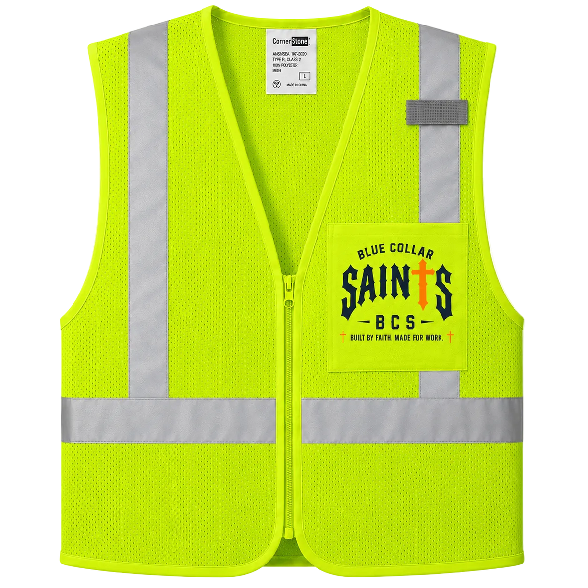 Blue Collar Saints Class 2 Mesh Safety Vest
