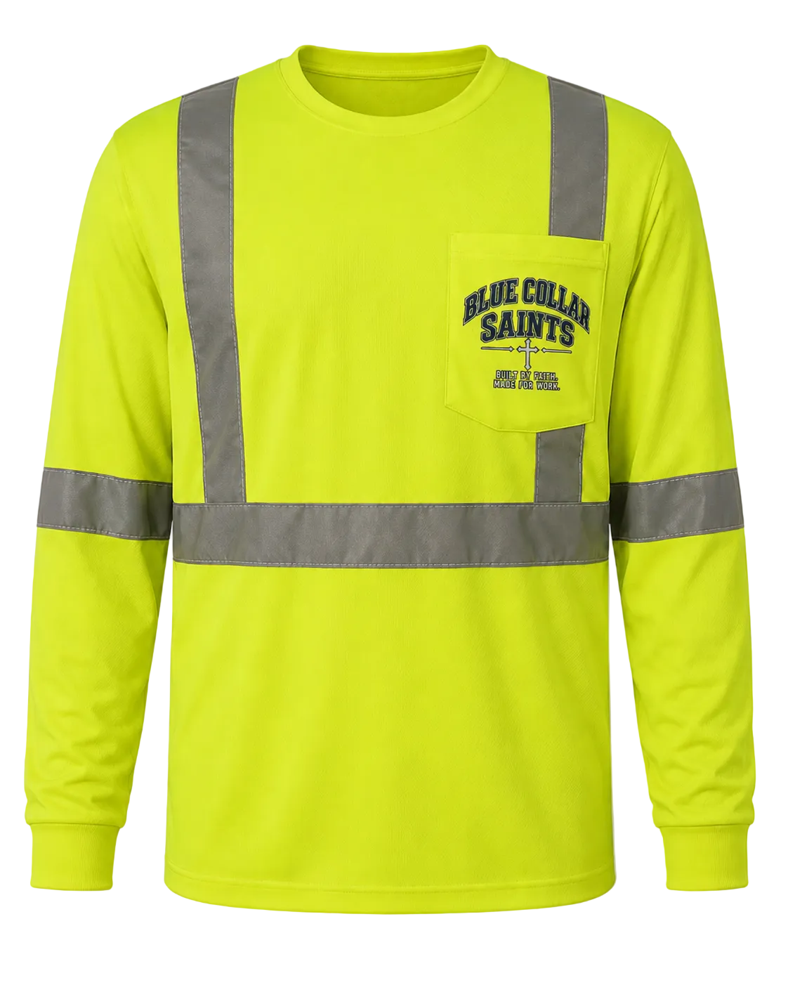 Blue Collar Saints Kingdom Builder Hi-Vis Long Sleeve