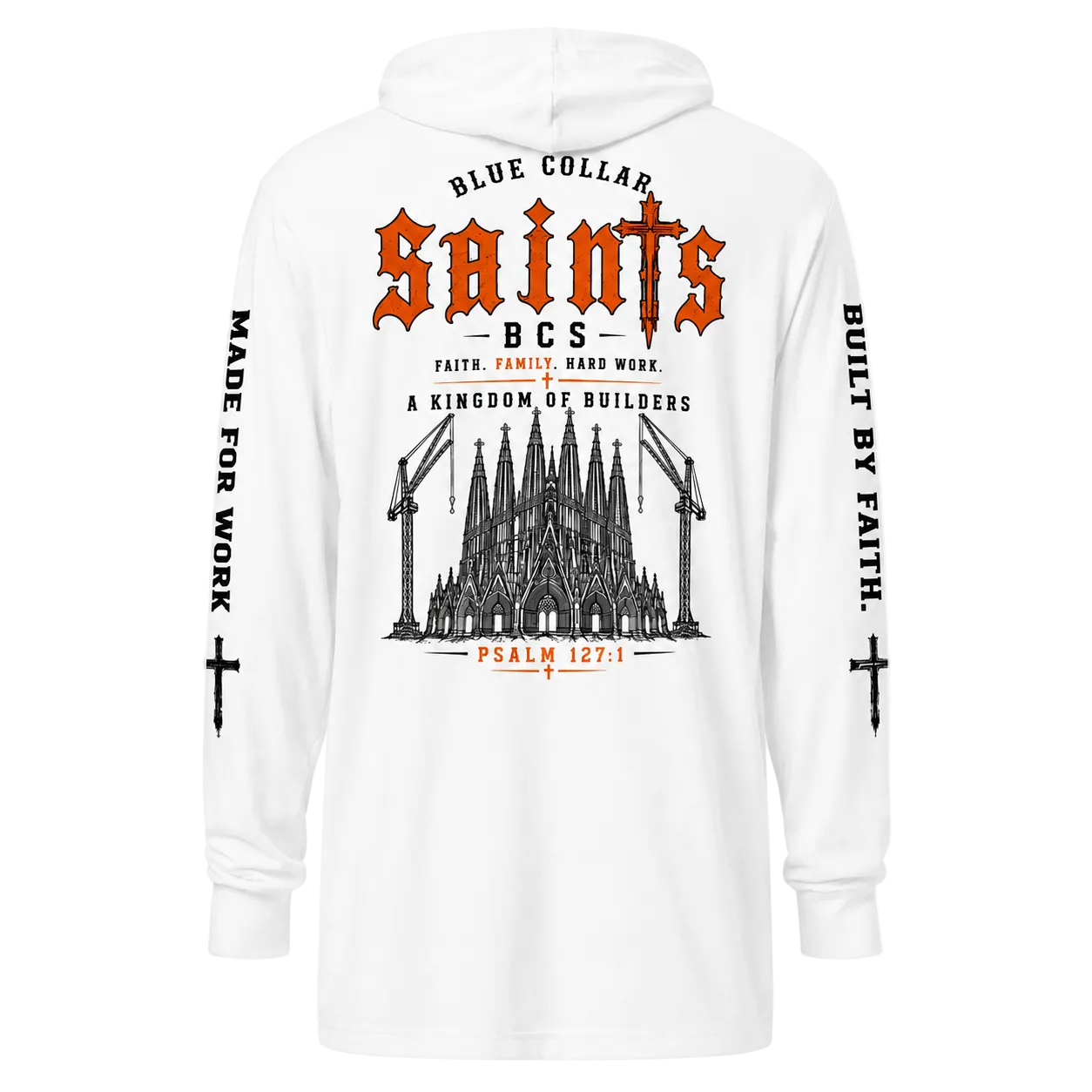 Hooded long-sleeve tee