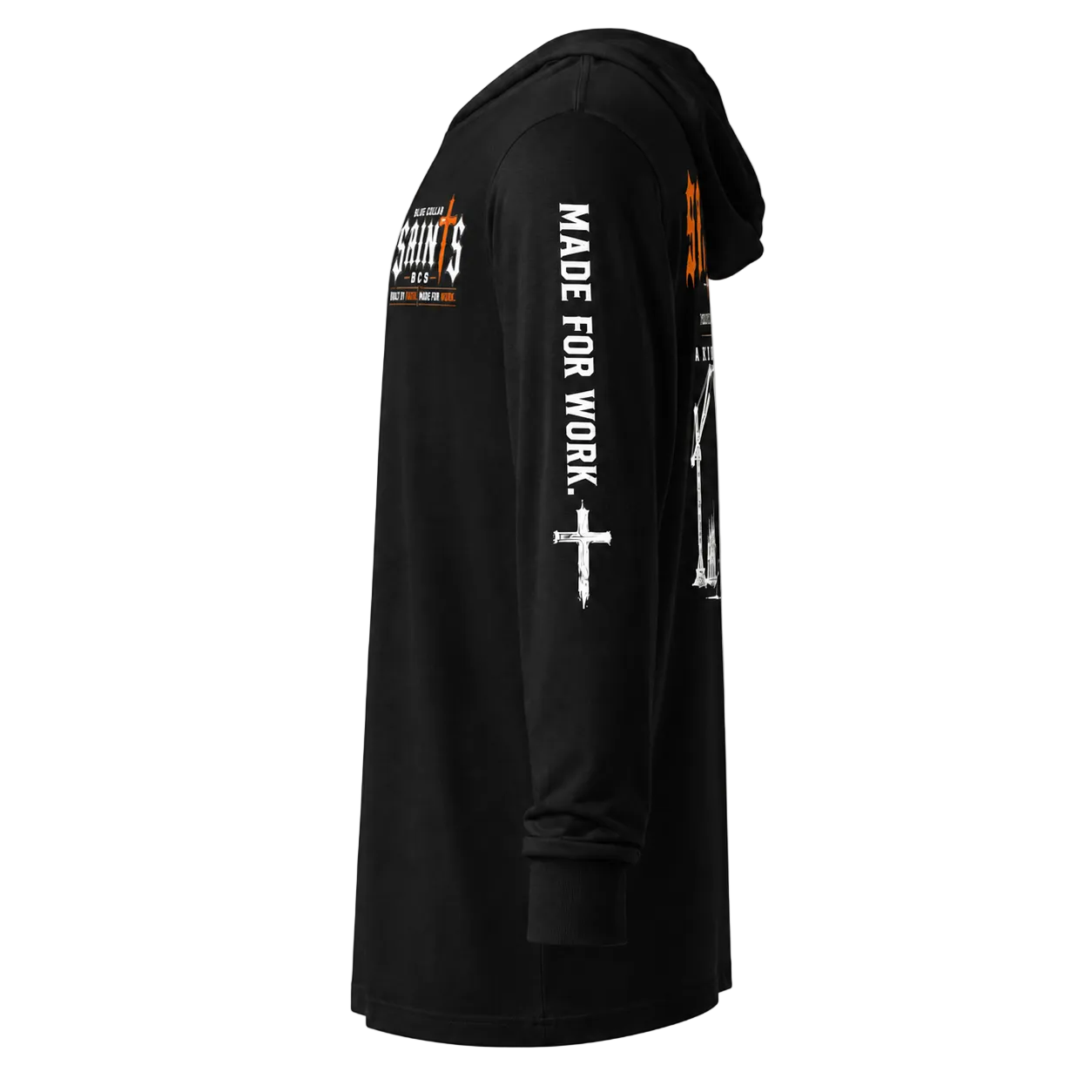 Hooded long-sleeve tee