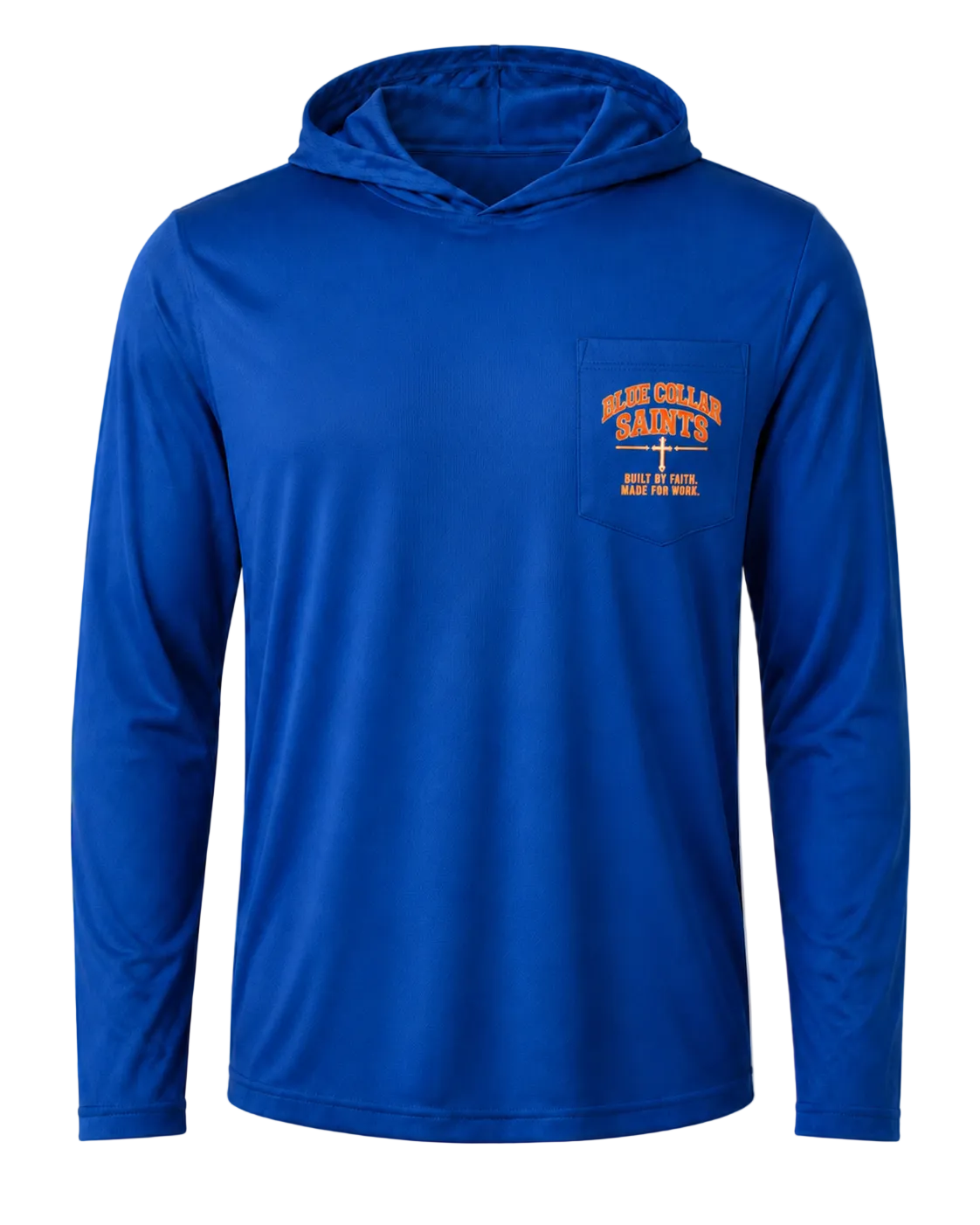 Blue Collar Saints Kingdom Builder Hooded Work Shirt
