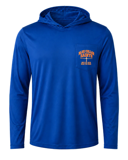Blue Collar Saints Kingdom Builder Hooded Work Shirt