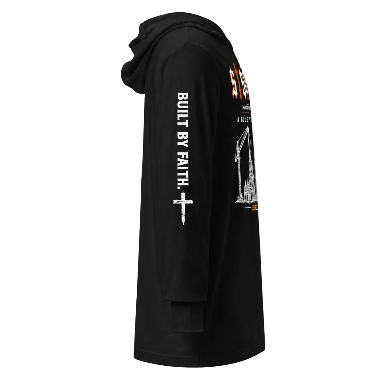 Hooded long-sleeve tee
