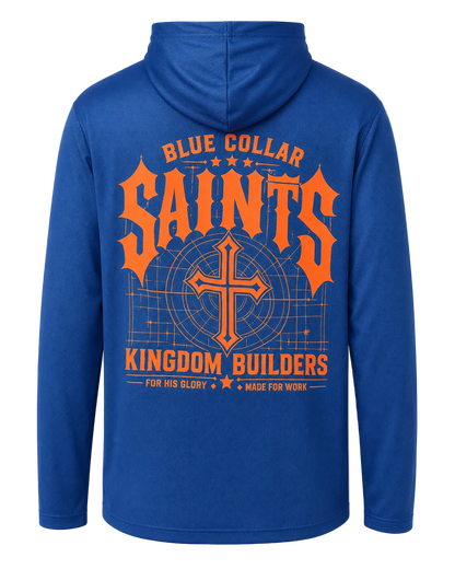 Blue Collar Saints Kingdom Builder Hooded Work Shirt