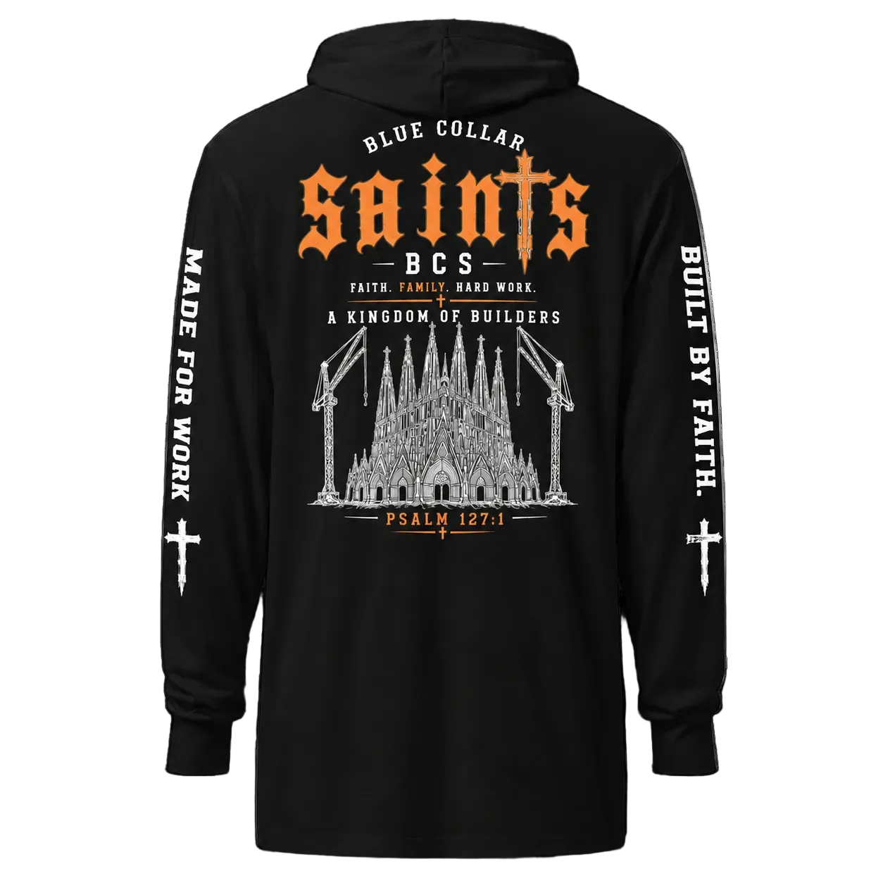 Hooded long-sleeve tee