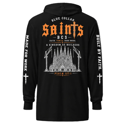 Hooded long-sleeve tee