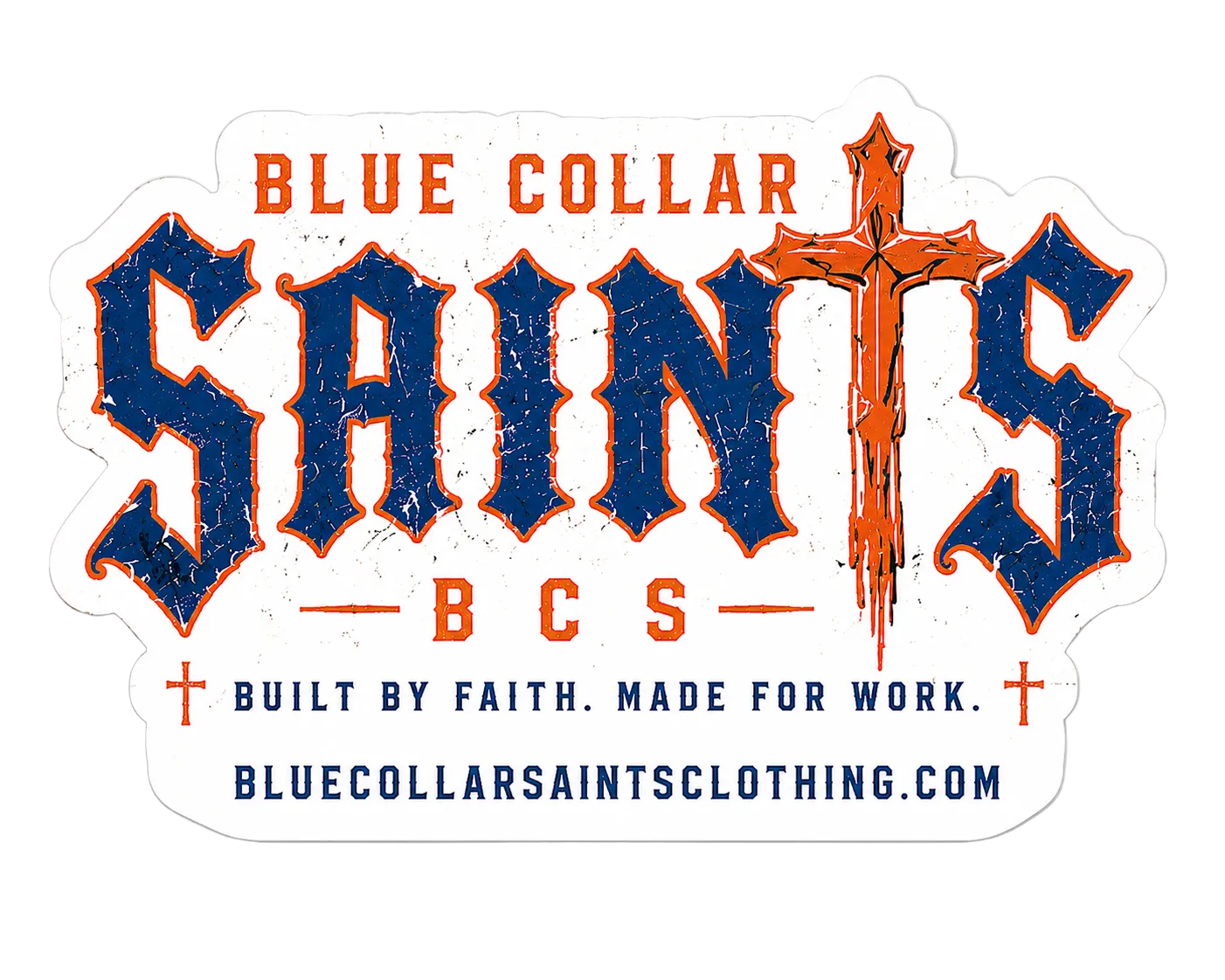 Blue Collar Saints Sticker