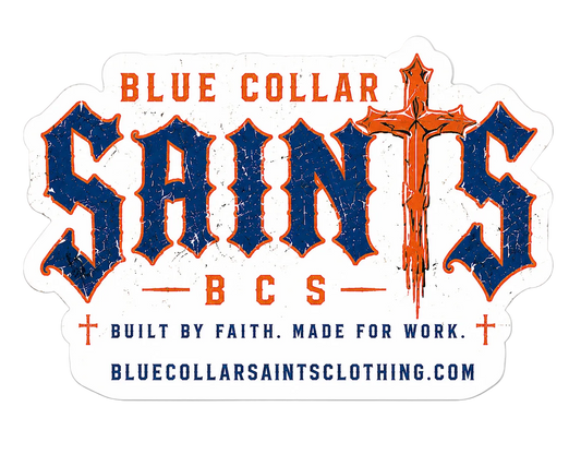 Blue Collar Saints Sticker