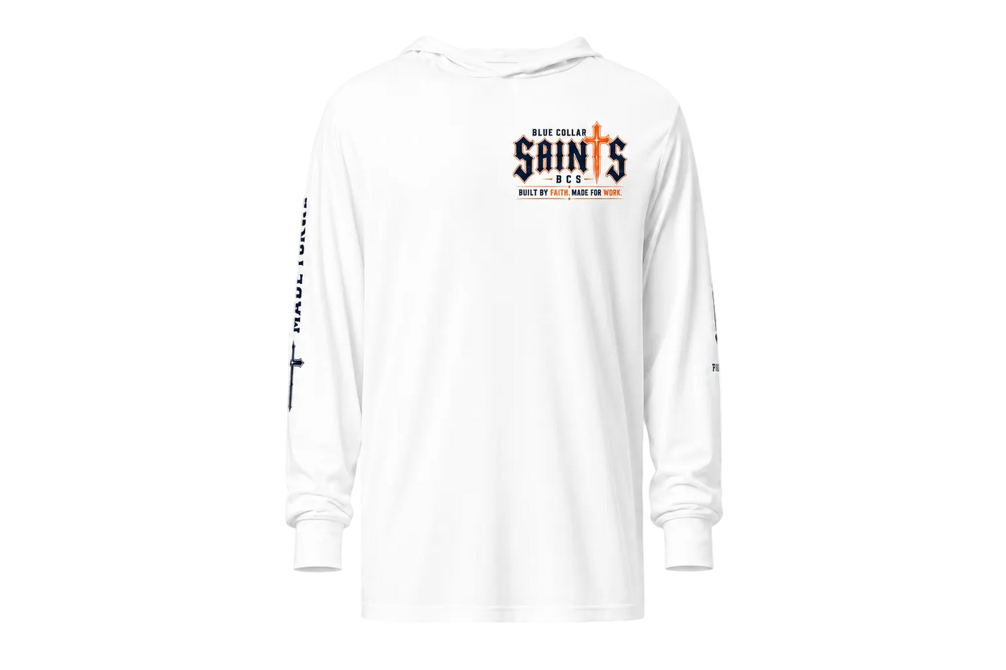 Hooded long-sleeve tee