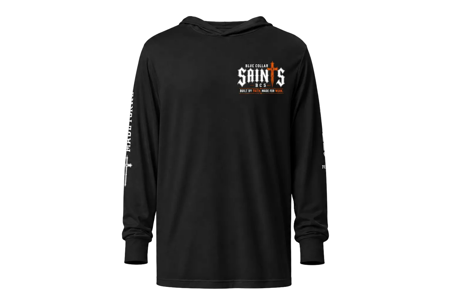Hooded long-sleeve tee