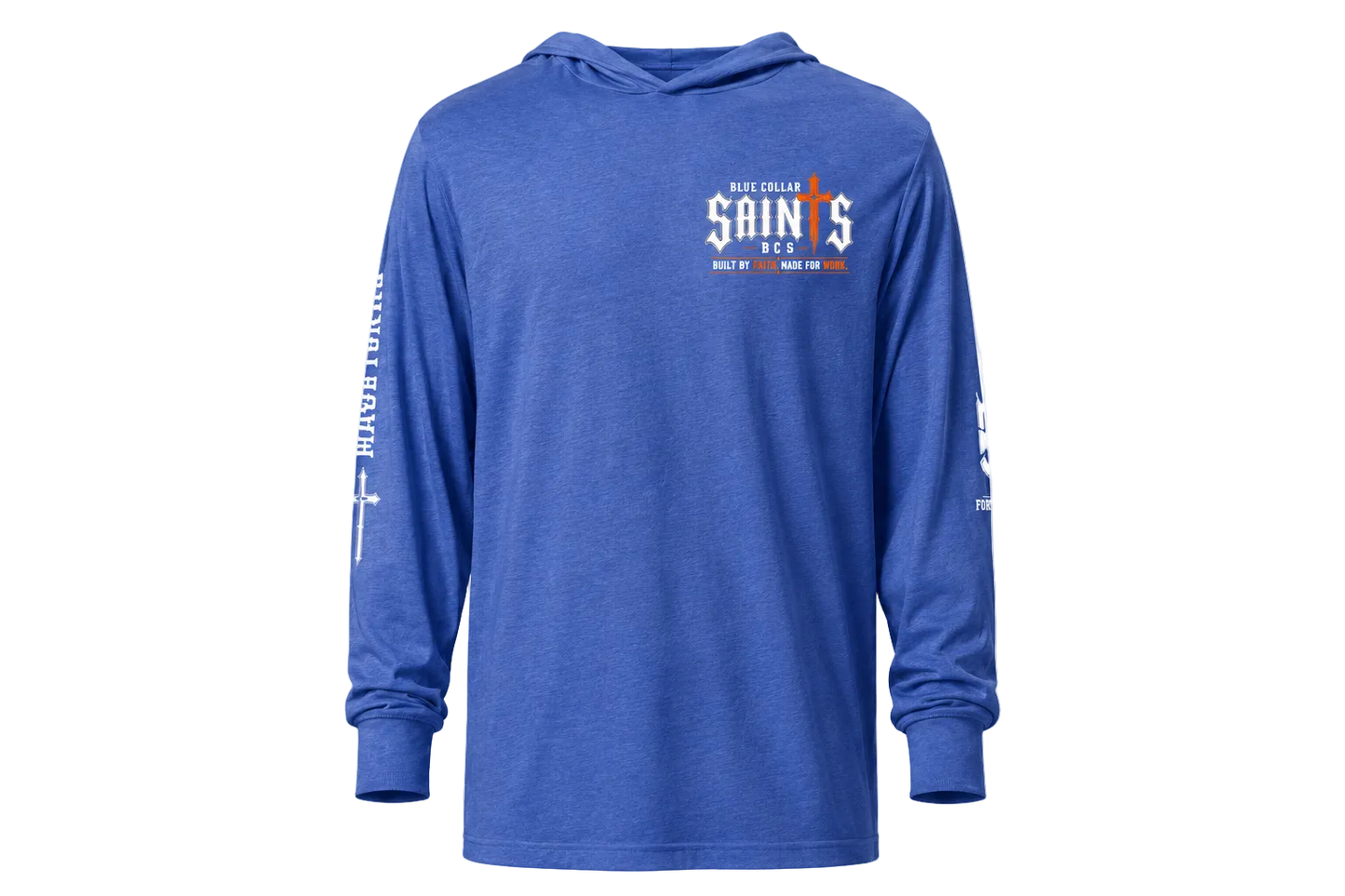 Hooded long-sleeve tee