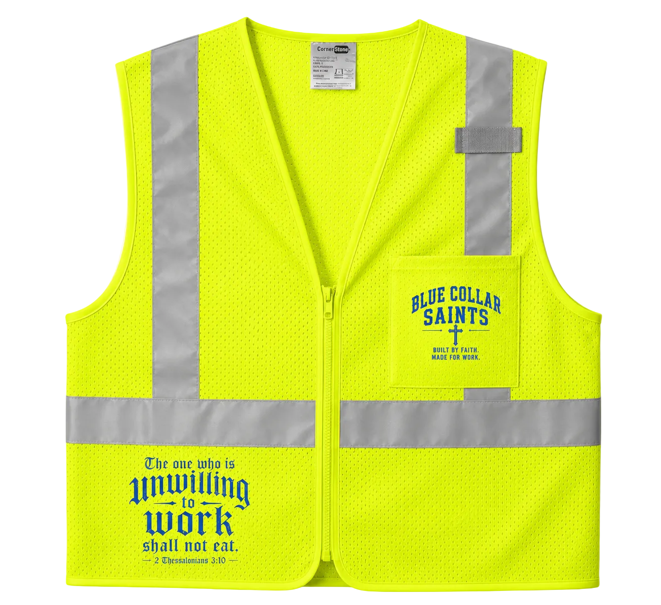 Blue Collar Saints Class 2 Mesh Safety Vest