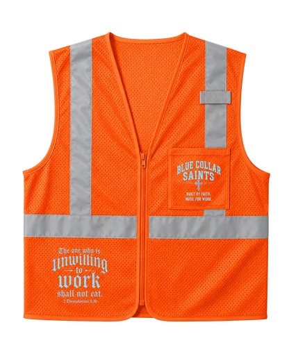 Blue Collar Saints Class 2 Mesh Safety Vest