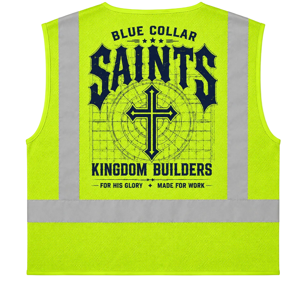 Blue Collar Saints Class 2 Mesh Safety Vest