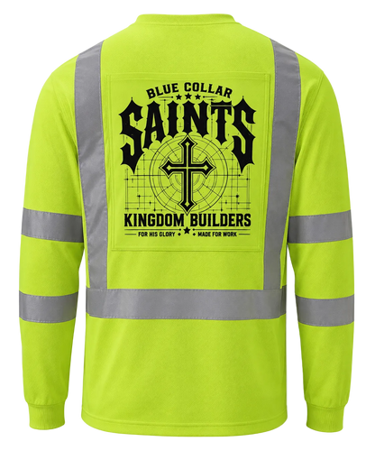 Blue Collar Saints Kingdom Builder Hi-Vis Long Sleeve