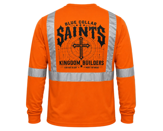 Blue Collar Saints Kingdom Builder Hi-Vis Long Sleeve
